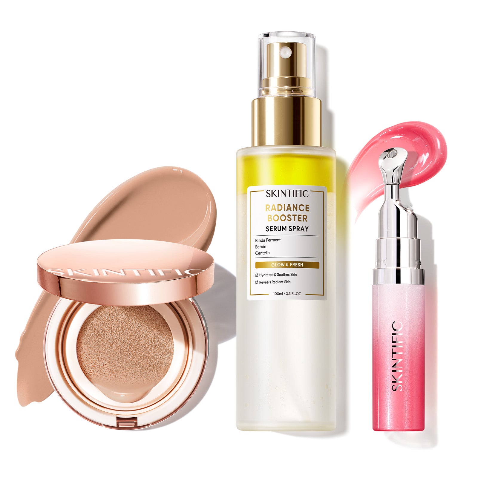 12-Hour Long-Lasting Cover Cushion+ Booster Serum Spray + Lip Serum