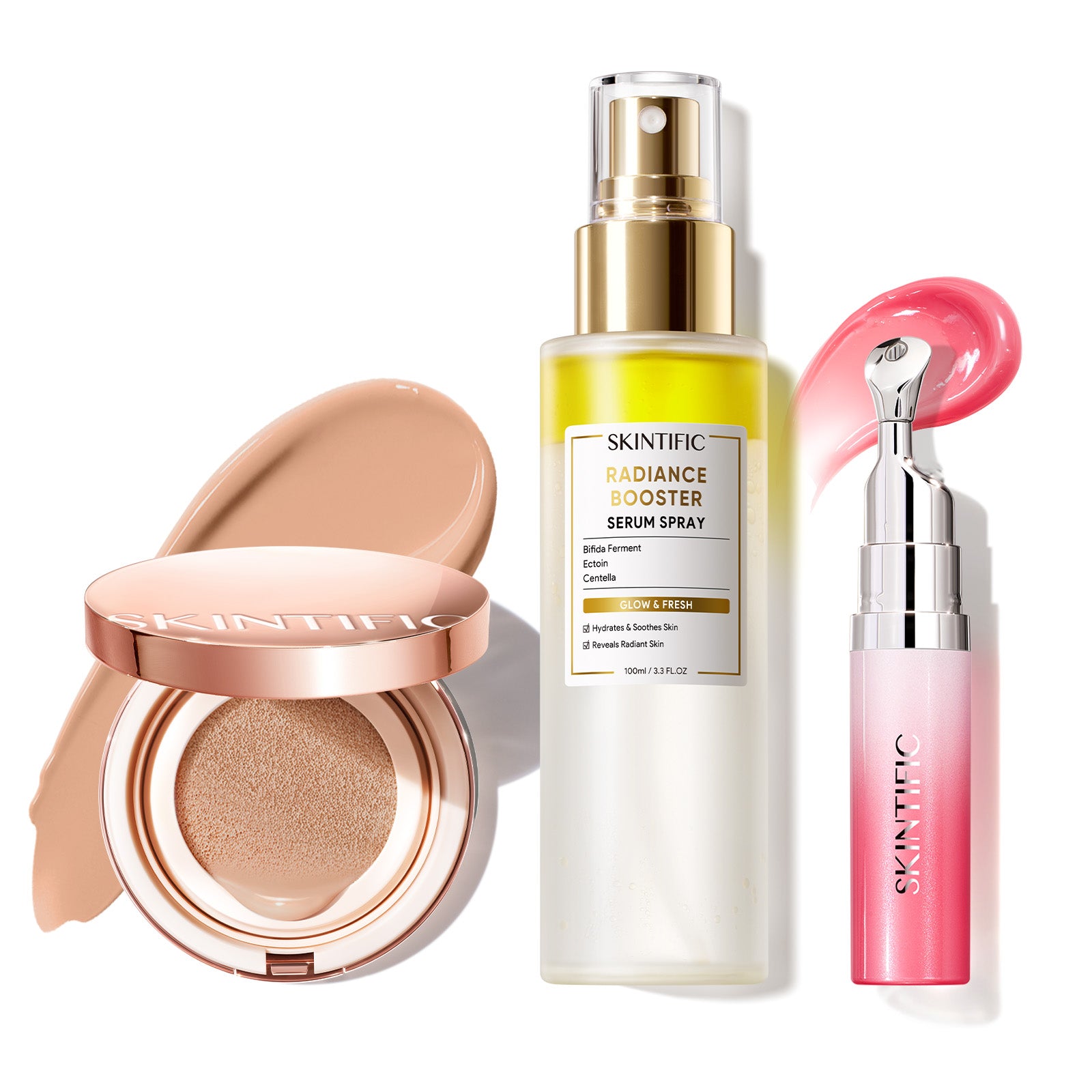 12-Hour Long-Lasting Cover Cushion+ Booster Serum Spray + Lip Serum