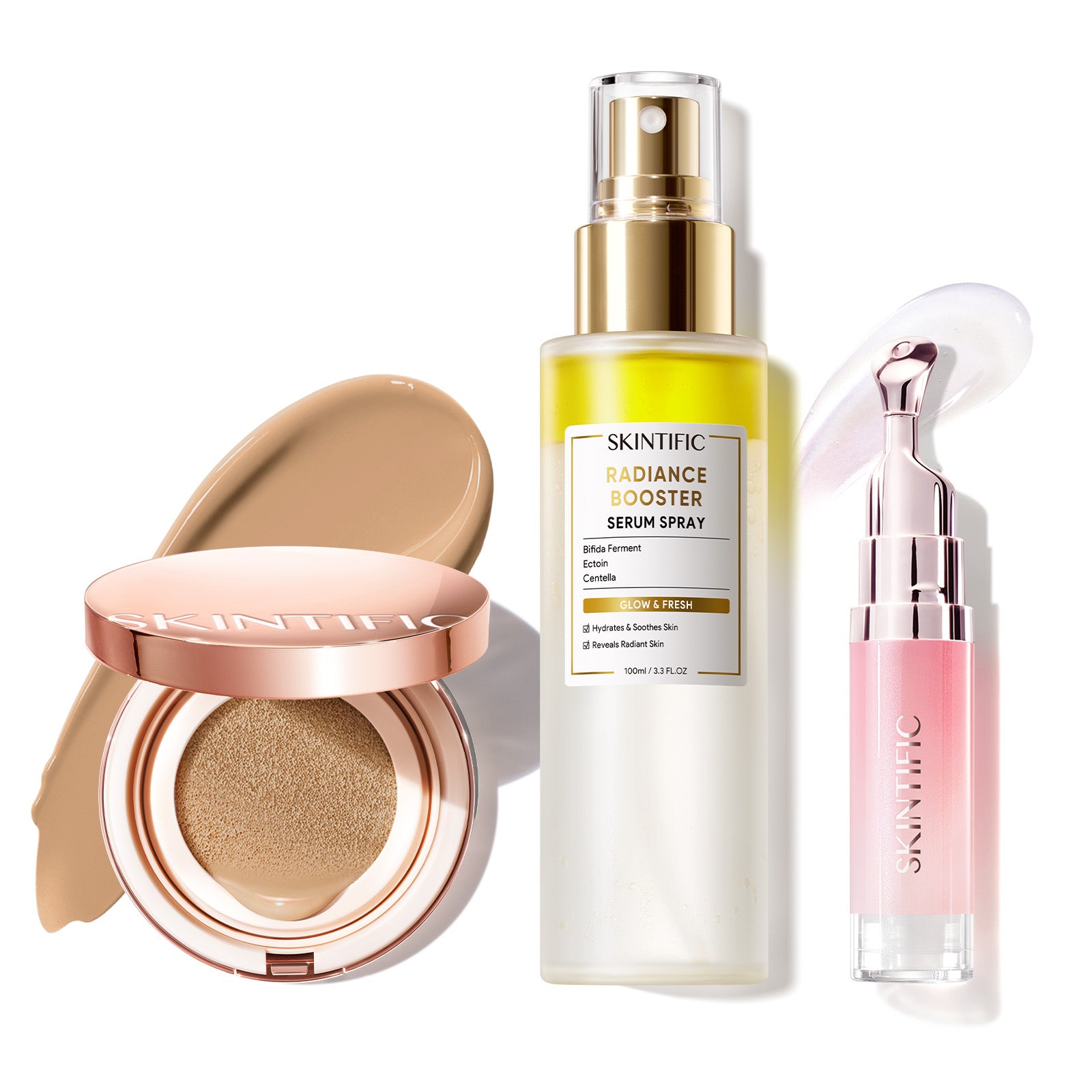 12-Hour Long-Lasting Cover Cushion+ Booster Serum Spray + Lip Serum