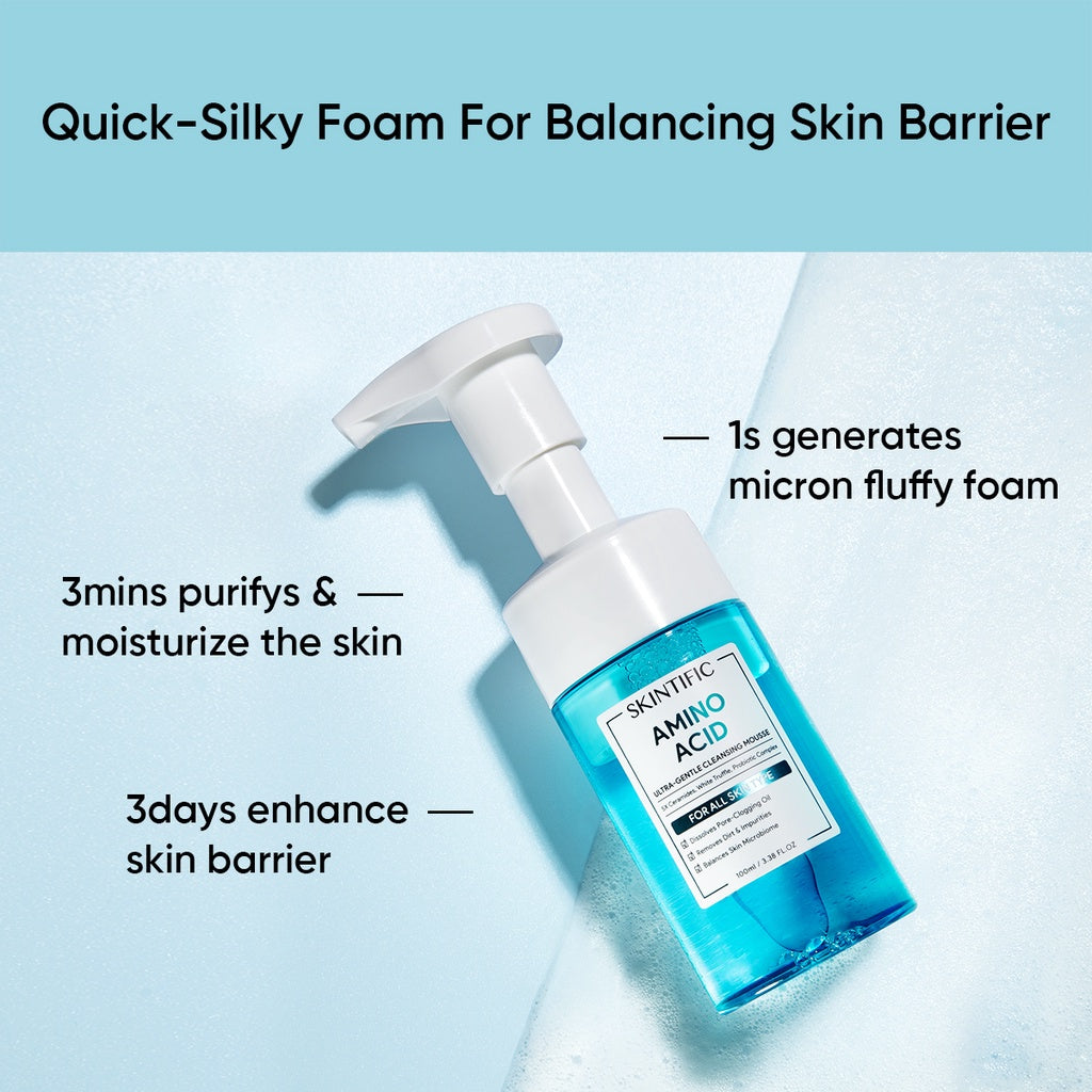Amino Acid Ultra-Gentle Gentle Cleansing Mousse Face Cleanser