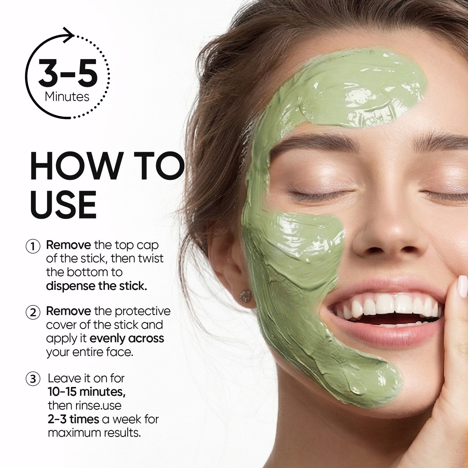 Mascarilla en barra de arcilla con Artemisa anti poros y antiacné