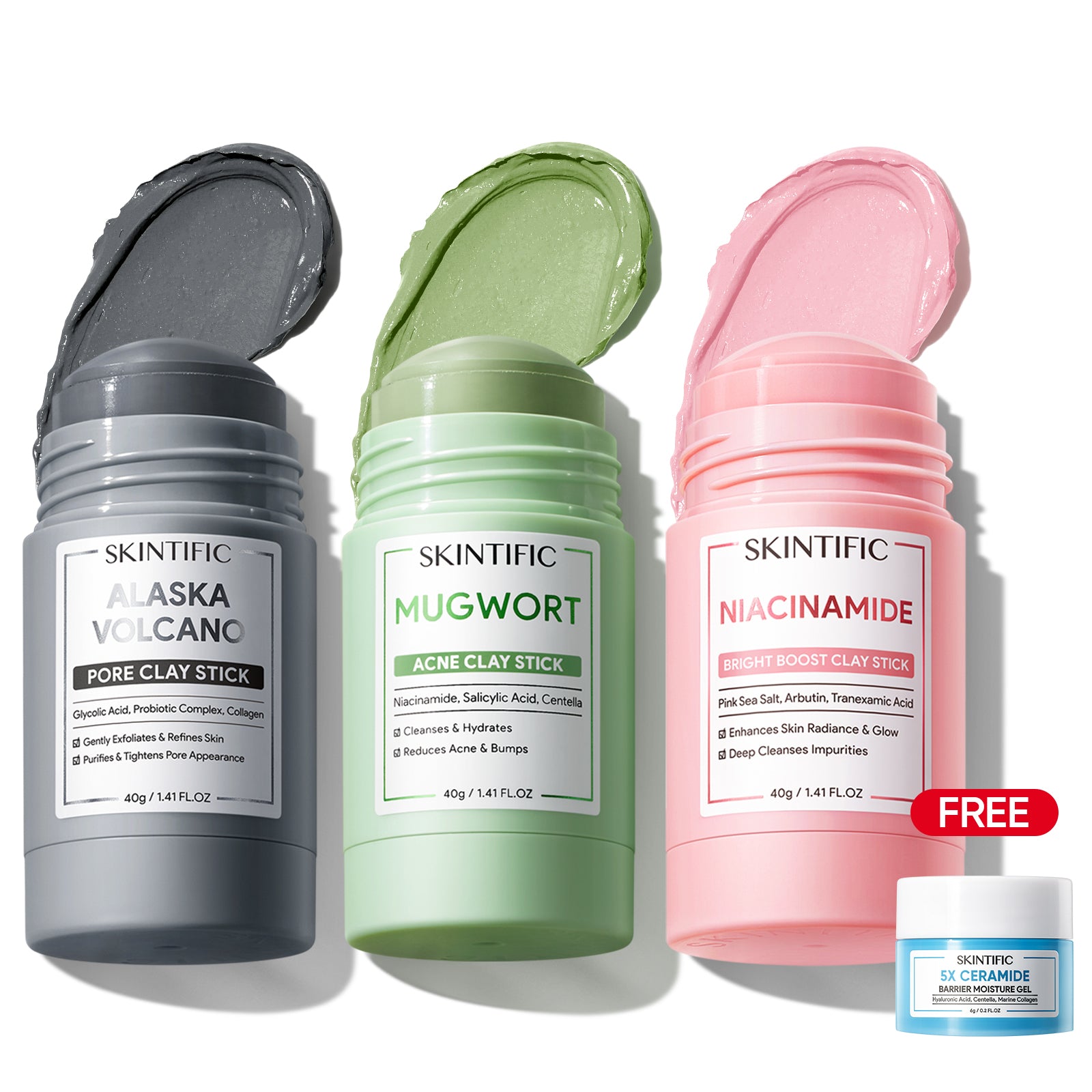 Pore Perfect Clay Stick Mask Set 3pcs