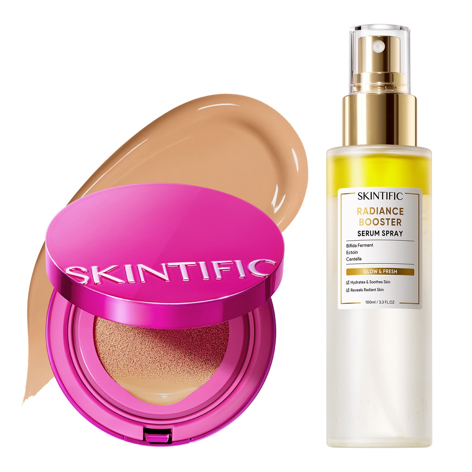 Glow Cushion & Serum Spray Set 2pcs