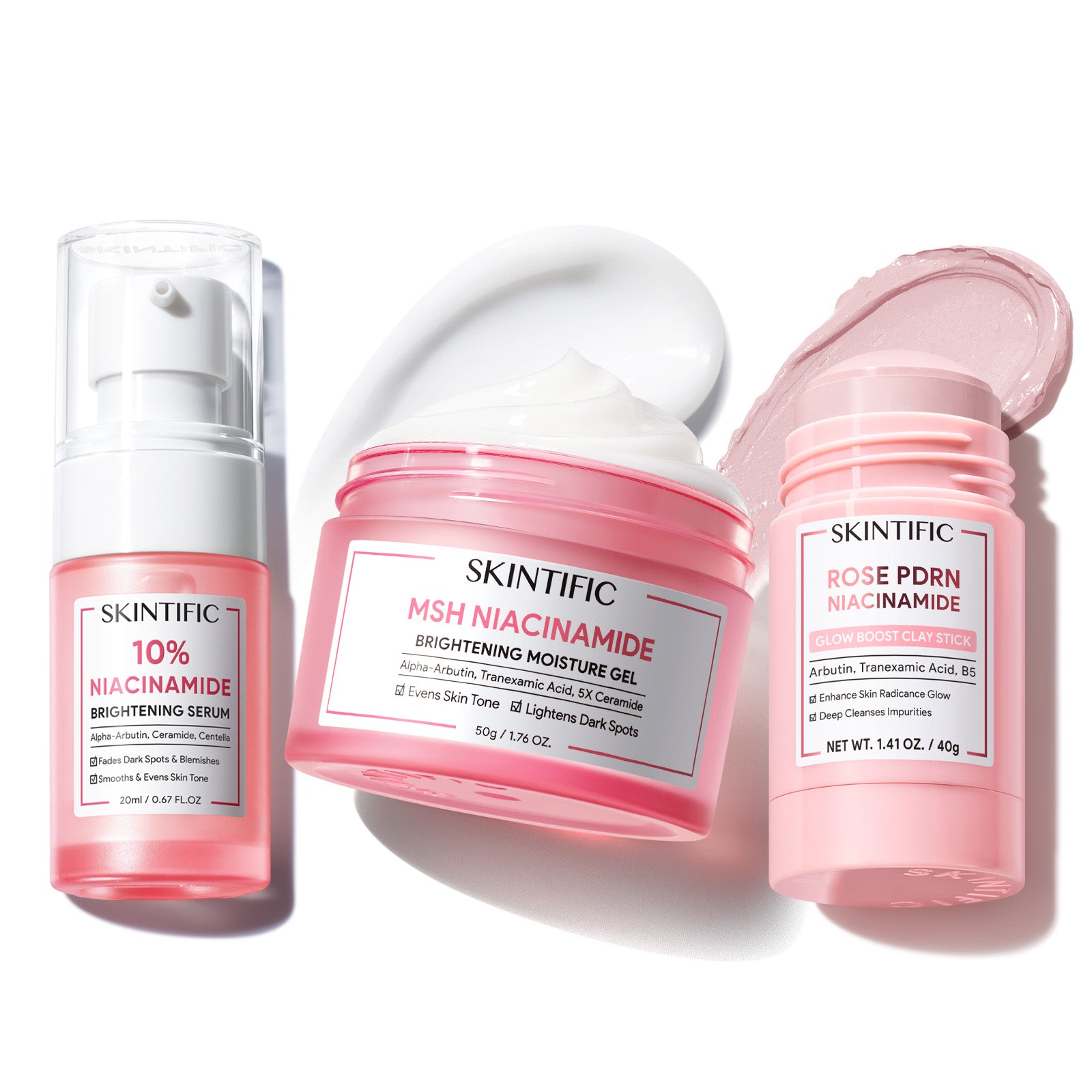 Rose PDRN & Niacinamide Brightening Glow Set 3pcs