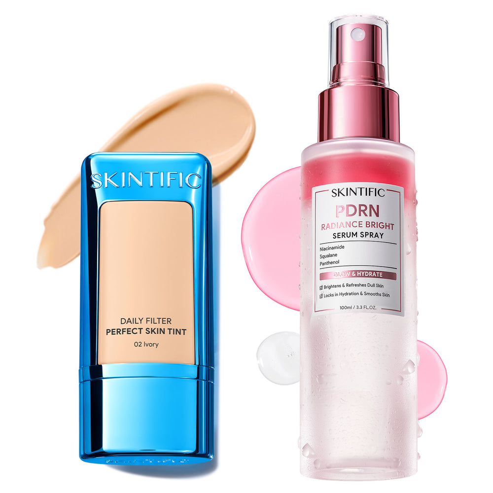 Daily Skin Tint & PDRN Serum Spray Glow Base Set