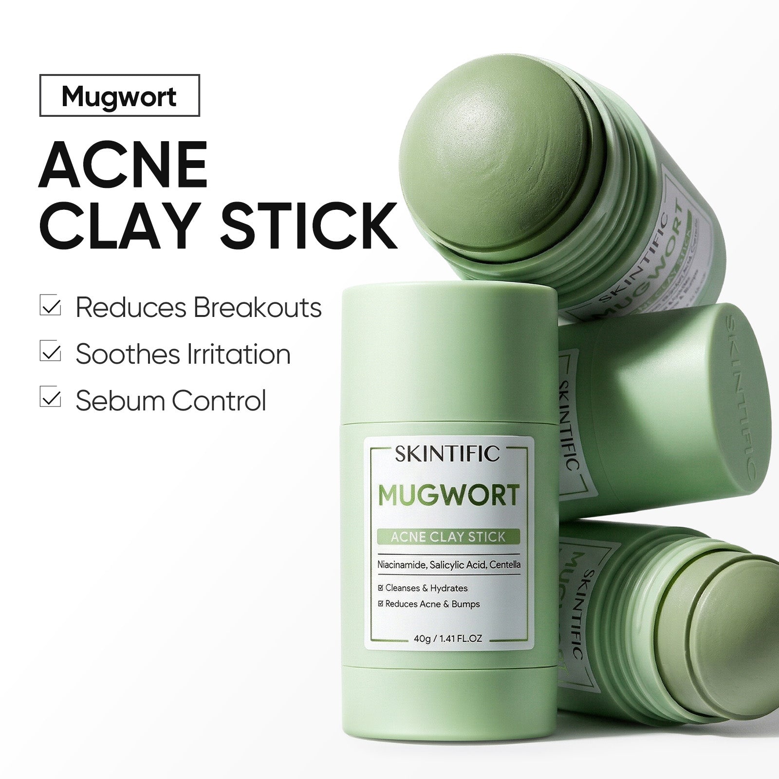 Mugwort Anti Pores & Acne Clay Mask Stick