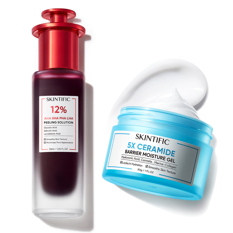 Peeling Solution & 5X Ceramide Moisture Gel 2pcs Set