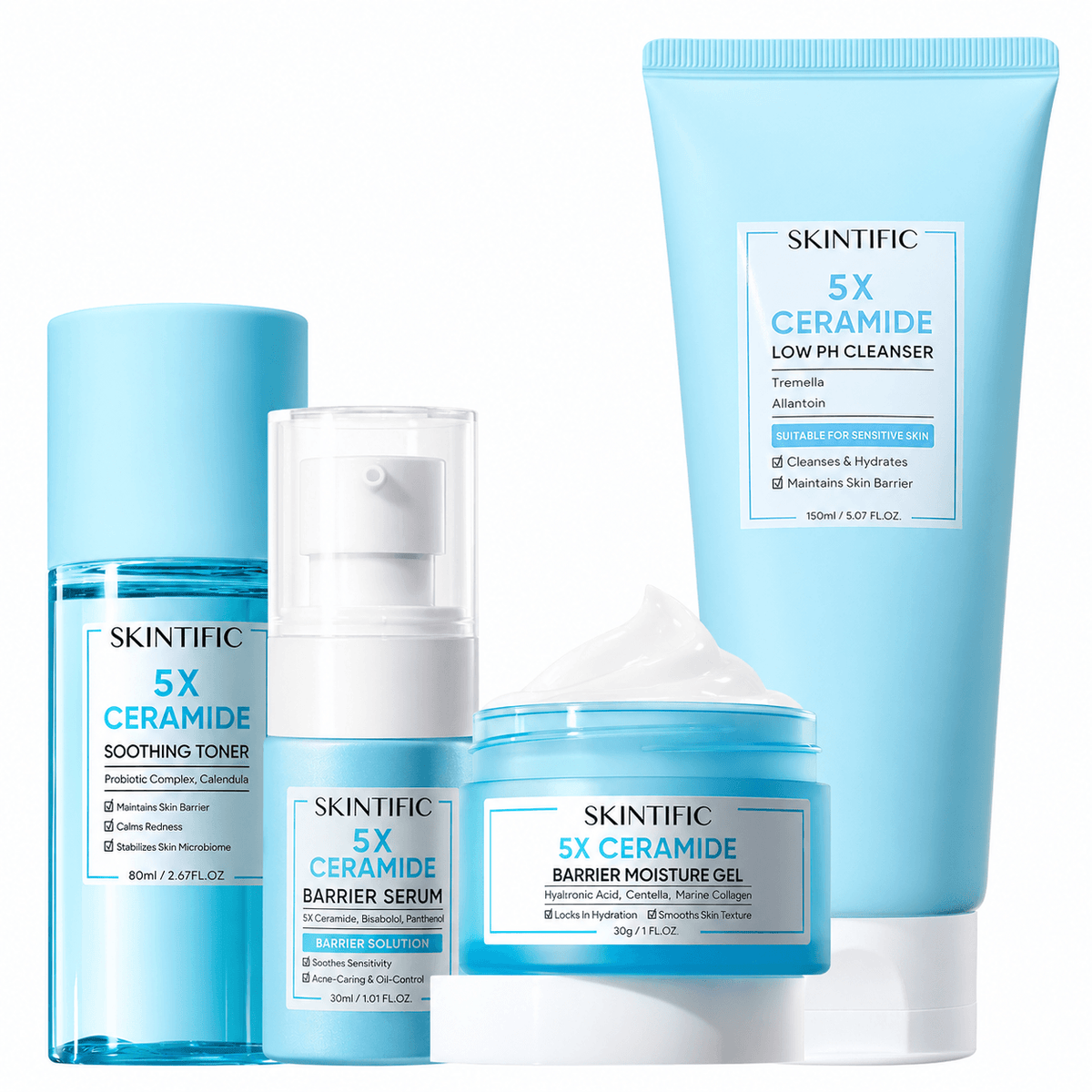 5X Ceramide Barrier Repair Set 4pcs