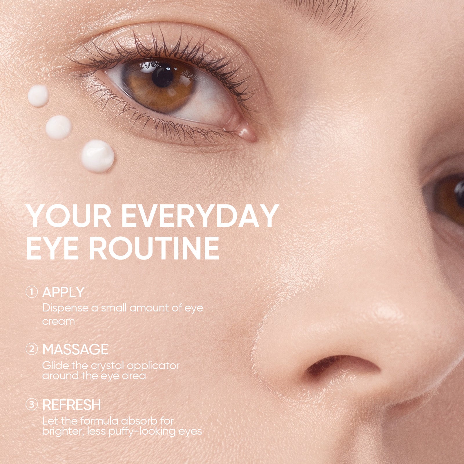 360° Crystal Massager Lifting Eye Cream Lifts & Brightens Reduces