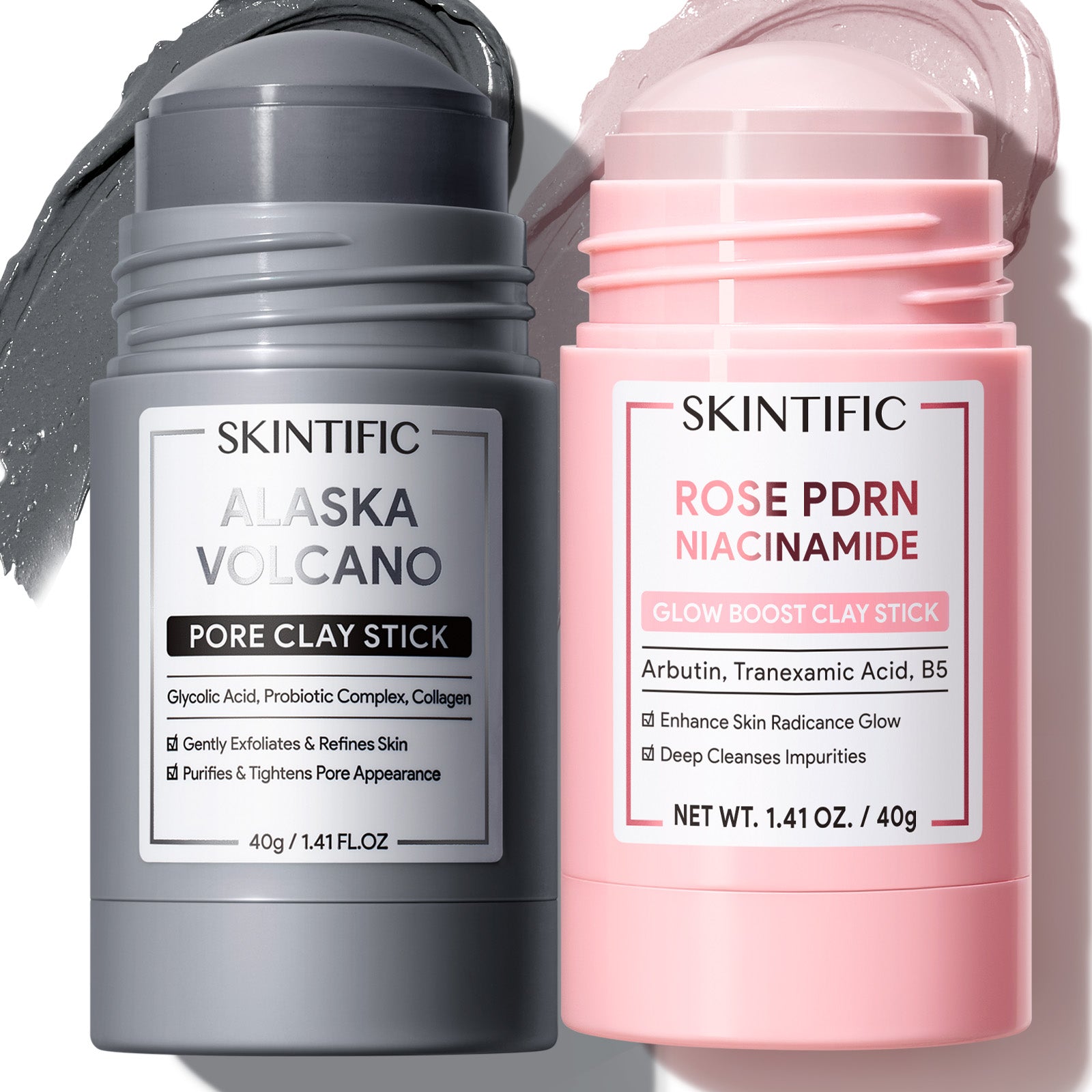 Blackhead Clearing & PDRN Glow Clay Mask Stick Set