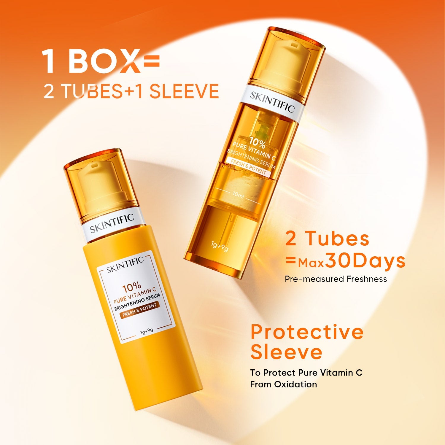 10% Fresh Vitamin C Brightening Serum Dual Chamber Fresh Lock