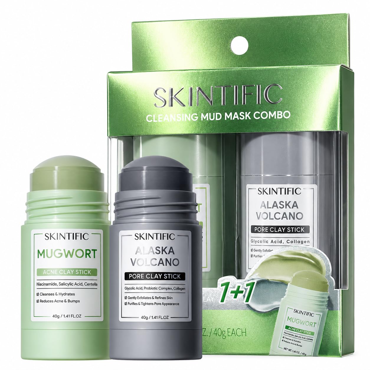 Alaska Volcano Blackhead&Pore Deep Cleansing Clay Mask Stick