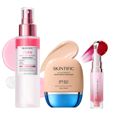 PDRN Serum Spray & Tinted SPF 50+ & Peptide Lip Serum Set