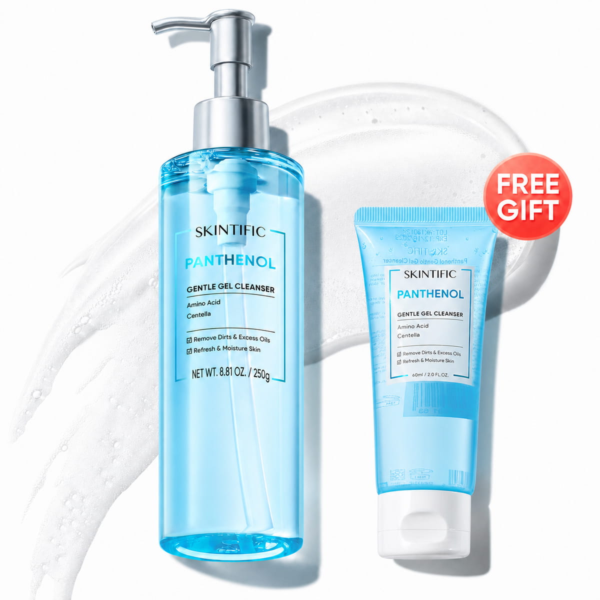 SKINTIFIC Panthenol Gel Cleanser Cleaning Hydrating Moisturize Smoothi