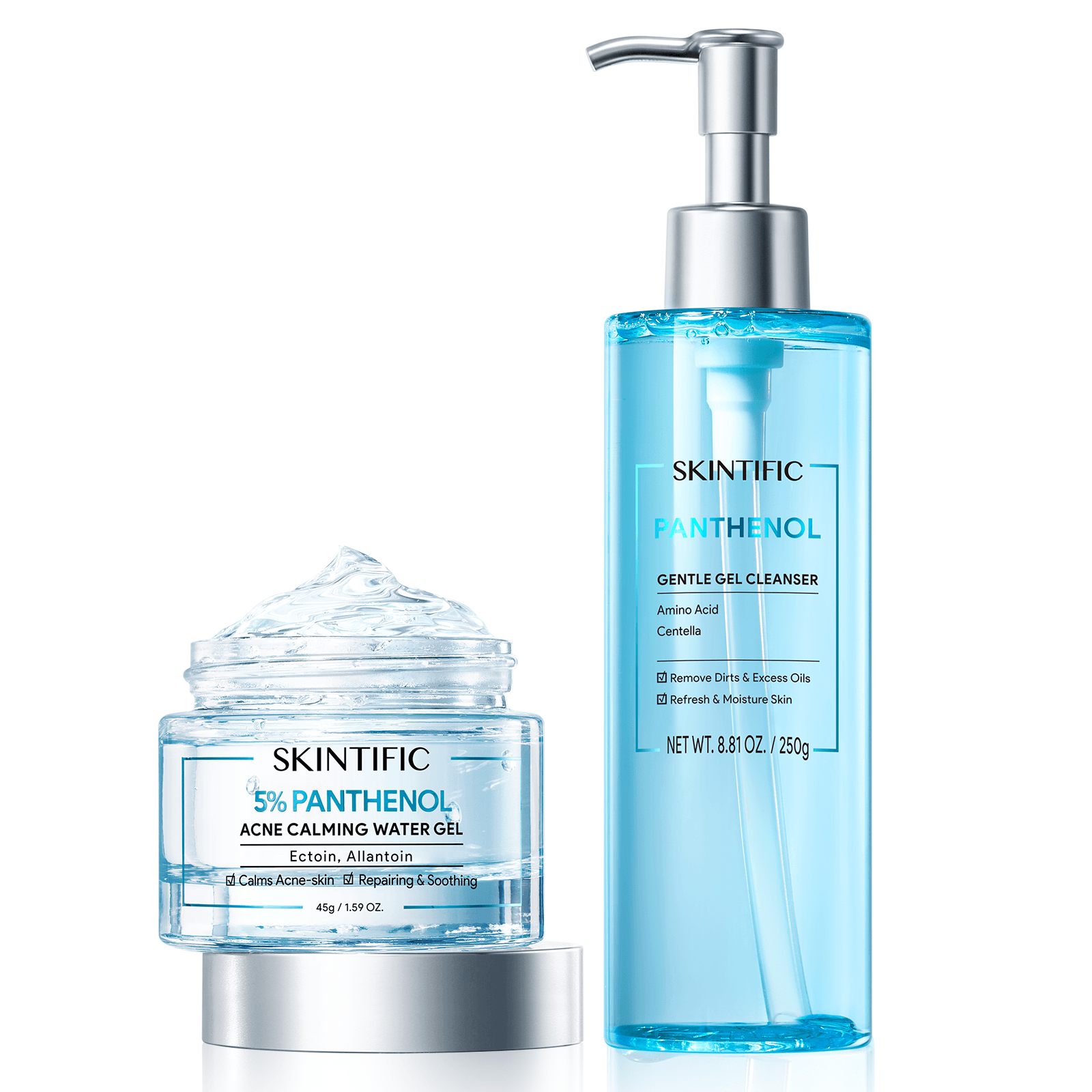Panthenol Acne Calming Water Gel Set 2pcs