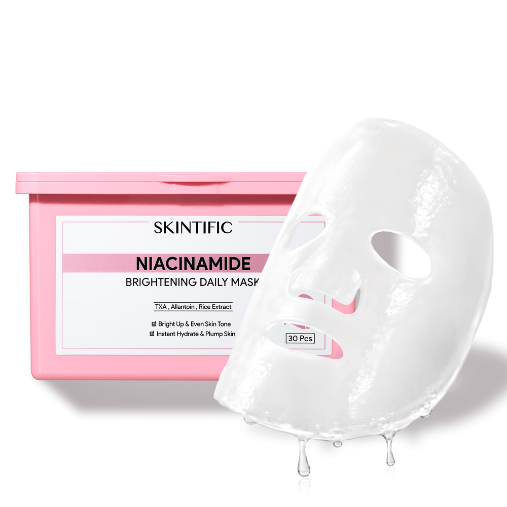 SKINTIFIC Niacinamide Brightening Daily Quick Mask 30pcs packaging
