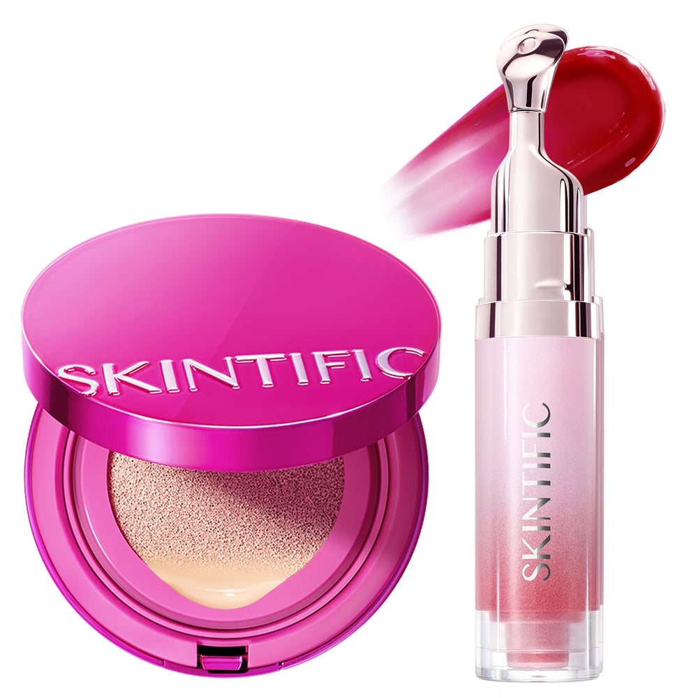 Glow Cushion & Peptide Lip Serum Set 2pcs